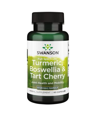 Swanson Full Spectrum Turmeric Boswellia & Tart Cherry Joint Function & Support 60 Capsules 1