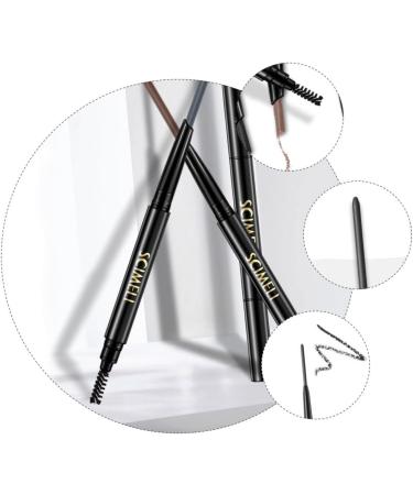 Mipcase Eyebrow Liner 2 1 Eyebrow Makeup Tools Door To Rotate Lock Cylinder Brown Eyebrow Pencils 1 count (Pack of 1) Brown - Buy Online on GoSupps.com