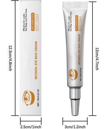  Mimoqk Eye Cream Bag Lotion Hydrating & Nourishing Firming Formula Brightens Dark Circles Mild Lightweight 20 Ml Fast-Absorbing Sensitive-Safe Eye Moisturizer for Home & Outdoors - Buy Online on GoSupps.com