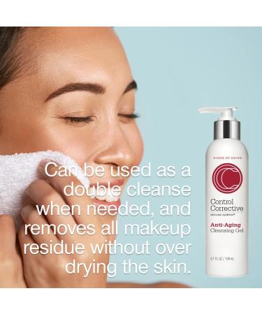 CONTROL CORRECTIVE Anti-Aging Cleansing Gel 6.7 Fl Oz | Peptide-Infused Gentle Cleanser with Calendula & Witch Hazel for Balanced Complexion - Buy Online on GoSupps.com