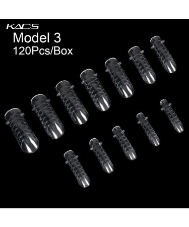 KADS 120PCS Clear Full Cover Dual Nail System Form for Extension - Model 3 - Buy Online on GoSupps.com