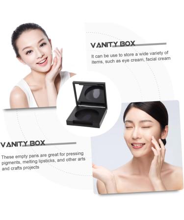 Balacoo 4pcs Blush Box Eyeshadow Box Makeup Blush Eyeshadow Organizer Eyeshadow Supplies Square Mirror 5x5cm Black - Buy Online on GoSupps.com
