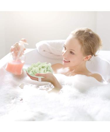 6-Piece Bath Shower Loofah Sponge Set for Exfoliating Body Scrub - Beige, Green, Purple - Buy Online on GoSupps.com