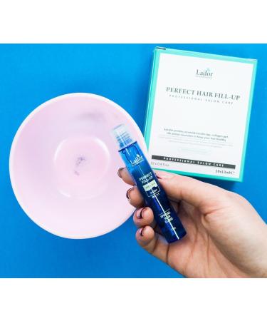 LADOR Perfect Hair Fill-Up Set - 20pcs Protein Hair Ampoule (13ml each) + Free Shower Cap | Best International Shipping - Buy Online on GoSupps.com