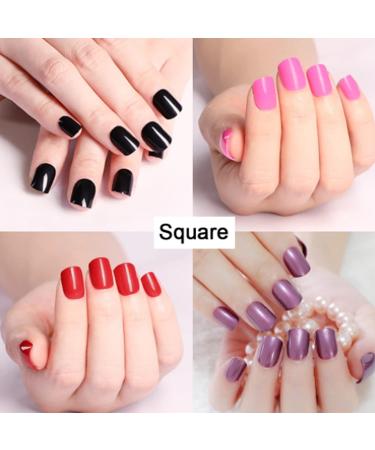 Soft Gel Nail Tips Square - 550 Pcs Clear Full Cover Tips for Salon & DIY Nail Art - Buy Online on GoSupps.com