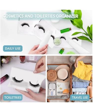TRIPPER 100Pcs Eyelash Aftercare Bags Lash Bags for Clients Cute Lash Packaging Bags 50 Drawstring and 50 Zipper Cosmetic Bags - Buy Online on GoSupps.com