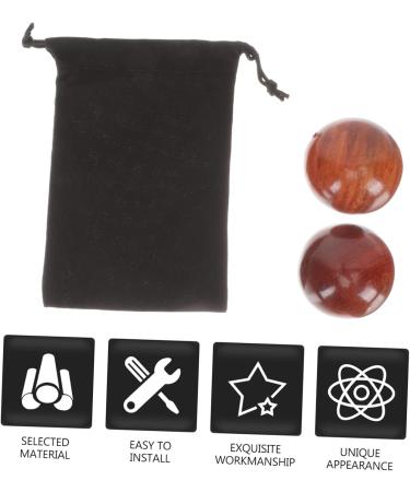 Buy Lurrose 2st Health Balls - Wooden Baoding Meditation Balls for Hand Massage Muscle Relief & Chinese Medicine | International Shipping Available - Buy Online on GoSupps.com