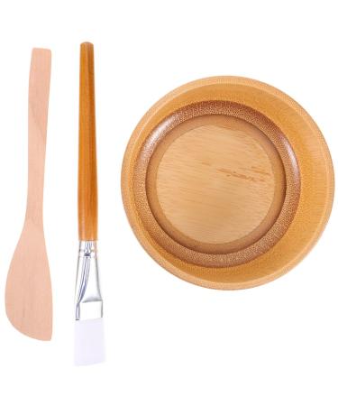 DOITOOL 1 Jeu bol de masque en bois soins de la peau masques bols en silicone pour soins du visage bol de masque de beaut bol outils de masque de bricolage cosm tique Az