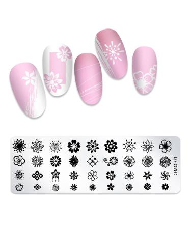 Shop Stainless Steel Nail Art Templates for Women - Christmas Snowflakes DIY Design & Manicure Tools - Buy Online on GoSupps.com