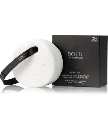 SPONGELL Men's Homme Collection Body Wash Infused Buffer Bold - Black - Buy Online on GoSupps.com