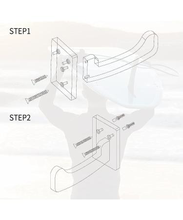 Surfboard Wall Hanger for Long and Short Boards | Indoor/Outdoor Display - CJ-OT2101 - Buy Online on GoSupps.com