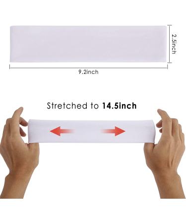 9Pcs Cotton Workout Headbands for Women and Men - Soft, Sweat-Wicking, Stretchy Headbands for Sports, Yoga, Running - 2.5 inch Wide - 3 Colors - Buy Online on GoSupps.com