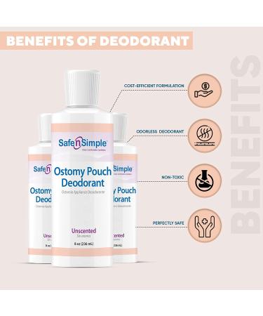 Safe n' Simple Ostomy Pouch Deodorant - 8oz Blue Formulation for Odor Removal | Pack of 1 - Buy Online on GoSupps.com