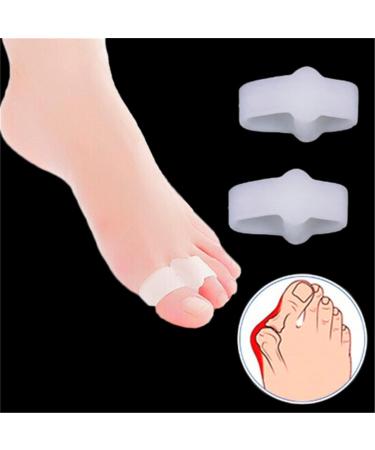 Bunion Corrector Toe Separator Valgus Corrector - 2 Rings Spacer for Overlapping Toe Bunions (White) - Buy Online on GoSupps.com