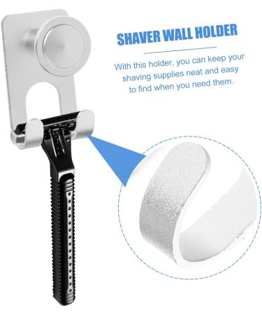 Homsfou 6 Pcs No Hook Manual Shaver Holder | Self-Adhesive Electric Razor Holder for Men | Door Hook Organizer for Shavers - Buy Online on GoSupps.com