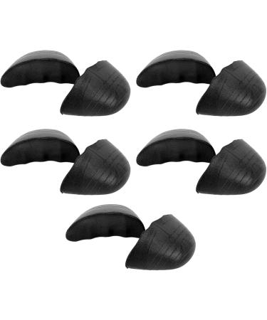 5 Pairs Round Toe Inserts - Thickened PU Foam Shoe Size Reducer & Non-Slip Toe Cushions for High Heels Sneakers & Boots (Black) - International Shipping - Buy Online on GoSupps.com