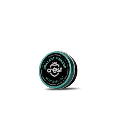 Italian Crest Brilliant Pomade – 100 ml – In Glass Jars with Aluminum Lid.