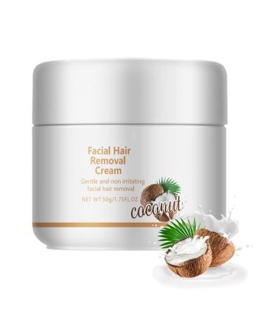 pilateur facial pour femme - Extrait de noix de coco - Cr me d pilatoire indolore - Cr me d pilatoire pour zones intimes - Formule douce - Cr me d' pilation intime pour bikini zone pubienne visage et