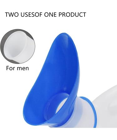 1000ml Unisex Urinal Bottle with Lid Portable Male/Female Urinal Bottle with Measuring Scale(White) Happy - Buy Online on GoSupps.com