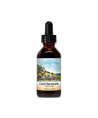 WishGarden Herbs Cold Seasons for Kids - Herbal Cold Remedy and Decongestant Relieves Sore Throats and Supports Upper Respiratory Tract with Thyme Leaf Elderflower Wild Cherry Bark and Yerba Santa Leaf Liquid Tincture (2oz) 2 Fl Oz (Pack of 1) Kids - Buy Online on GoSupps.com