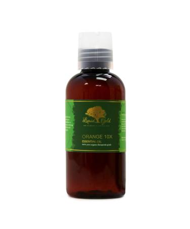 Liquid Gold Inc - 4 oz - Premium Orange 10X Essential Oil - Pure Organic Natural Aromatherapy