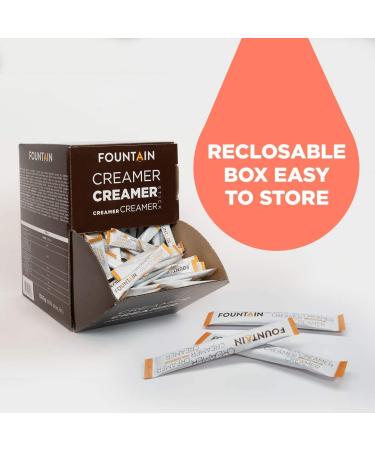 Fountain Coffee White Sticks - Individually Packaged 2.5g Milk Powder Portion Packs (300 Count) for Perfectly Brewed Coffee - Buy Online on GoSupps.com