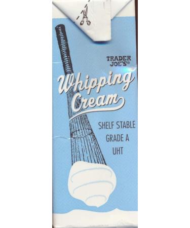 Trader Joe's Shelf Stable Whipping Cream 8oz - 3 Pack | UHT Room Temperature Cream Ready to Use - Buy Online on GoSupps.com