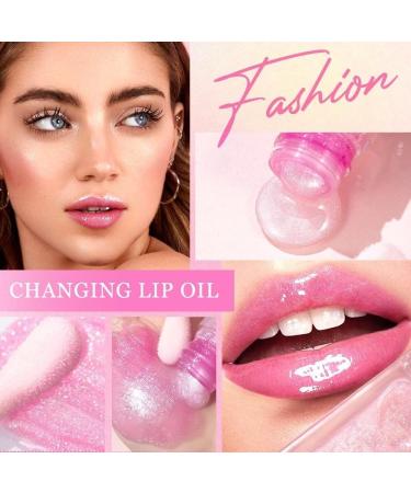 Magic Color Changing Lip Oil | Long Lasting Nourishing Gloss | Hydrating Plumper | 2024 New - Set A - Buy Online on GoSupps.com