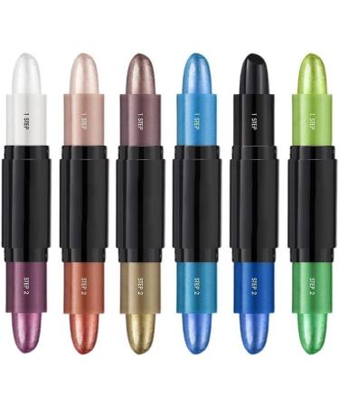 Highlight Pen Portable Pearlescent Glitter Eye Shadow Stick Double Ended Eyeshadow Pen for Eye Makeup Profile Pen (Color : E) - Buy Online on GoSupps.com