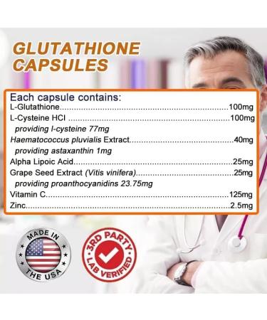 L-Glutathione Plus Skin Whitening (120 Capsules) Powerful Antioxidant - Buy Online on GoSupps.com