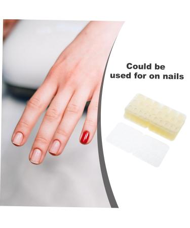 VINTORKY 50 Sheets Nail Jelly Glue Double-Sided Nail Stickers Nail Art Stickers Nail Gel Transparent Nail Glue Strong Film - Buy Online on GoSupps.com
