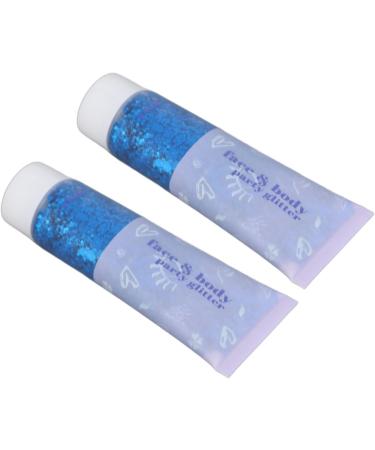 Buy Face Body Glitter Gel - Safe Self Adhesive Sequin Makeup 2pcs Portable for Lip & Hair - Concert Ready (Peacock Blue - Buy Online on GoSupps.com