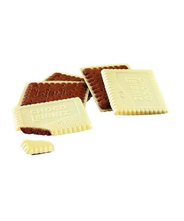 Leibniz Choco Black & White Biscuits 125g - Crispy Cocoa Cookies with White Chocolate | International Shipping Available - Buy Online on GoSupps.com