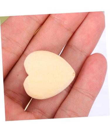 Ibasenice 150 pcs Peach Herz Wooden Beads Unfinished Heart Beads for Tinkering Garland Production & Child Amulets - Buy Online on GoSupps.com