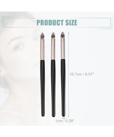 VOCOSTE 3pcs Makeup Brush Set - Highlighter Concealer & Eye Smudger Brushes | Wooden Handle Professional Makeup Tools - International Shipping Available - Buy Online on GoSupps.com