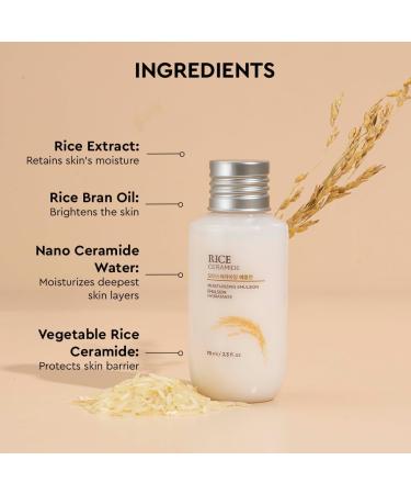 Ceramide & Rice Moisturizer For Intense Moisturizing & Skin Strengthening Barrier Repair Cream Locks Moisture For 12 Hours For Soft & Glowing Skin Korean Skin Care for all skin types (70ml) - Buy Online on GoSupps.com