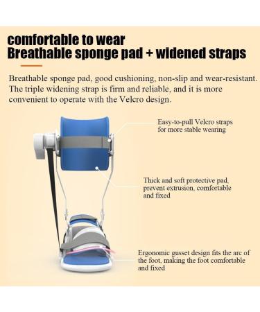 Ankle Fracture Training Brace - Adjustable Rehab Support for Foot Drop & Stroke Recovery (Right Foot - Buy Online on GoSupps.com
