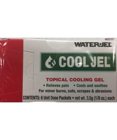 CoolJel Topical Cooling Jel Waterjel 6 Unit Dose Packets 1/8 oz