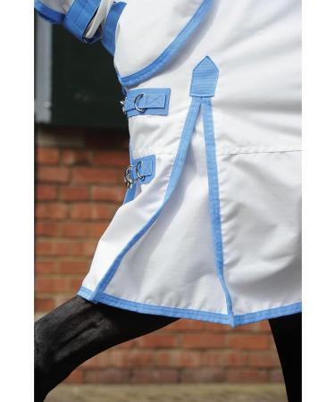 Weatherbeeta Sweet Itch Shield Combo Neck Fly Rug 7ft - White & Blue | Best Protection for Horses | International Shipping Available - Buy Online on GoSupps.com