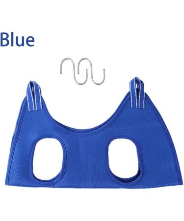 Qrity Cat & Dog Care Pocket Hammock Set with S Hook - Blue | Perfect for Nail Cutting & Fur Care - Buy Online on GoSupps.com