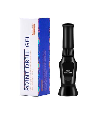 Diva Nails Press on Gel Stickers Hydrogel Nail Glue Gemstone Adhesive Rhinestone Powerful 10ml Resin Art Crystal (black One Size) One Size Black