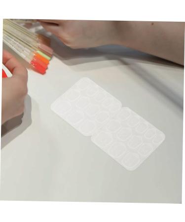 HAKIDZEL 50 Sheets Nail Jelly Glue Press on False Nail Glue Nail Art Stickers Nail Gel Transparent Stickers for Nail Manicure Label - Buy Online on GoSupps.com