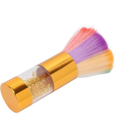 Verdant Touch Makeup Brush Rhinestone Inlaid Makeup Brush for Loose Powder Foundation and Nail Art Dust Removal Gold - Buy Online on GoSupps.com