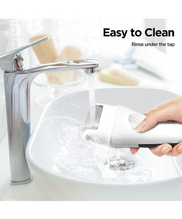 Electric Rechargeable Callus Remover with Led Screen - 2 Speeds & 4 Roller Heads for Cracked Heels - Large Capacity Foot File for Calluses and Hard Skin - Buy Online on GoSupps.com