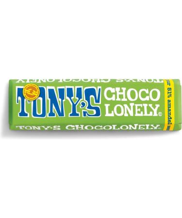 Tony's Chocolonely Tony's Chocolonely Chocolat noir 51% amande et sel de mer 47g Fairtrade