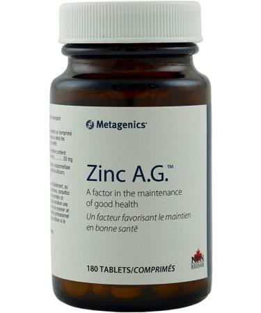Metagenics Zinc A.G. Tablets 180 Count - Immune Support Supplement - Buy Online on GoSupps.com