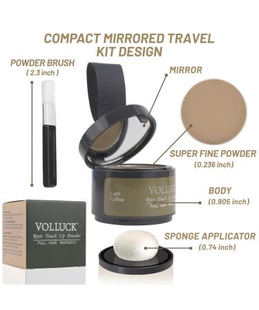 Fullylach Approach Powder - Waterproof Hair Volume Powder for Men & Women | Hairline Concealer & Styling Makeup (4g - Brighter Coffee) - Buy Online on GoSupps.com