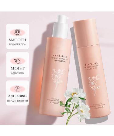 Hydrating Facial Skin Care Sets for Women & Teens | Camellia Skin Care Routine Kit - Toner Serum Lotion Cleanser & Mask - Buy Online on GoSupps.com