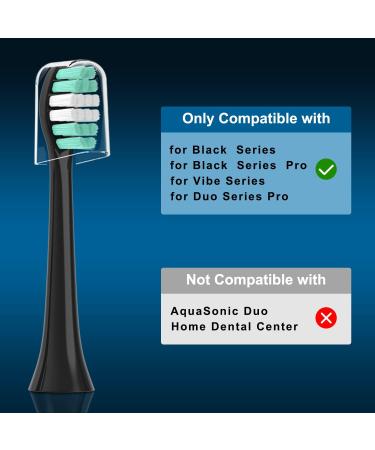 YMPBO 10pcs Replacement Toothbrush Heads & 30pcs Floss Picks for AquaSonic Black/Vibe/Duo Series Pro Toothbrush - Buy Online on GoSupps.com