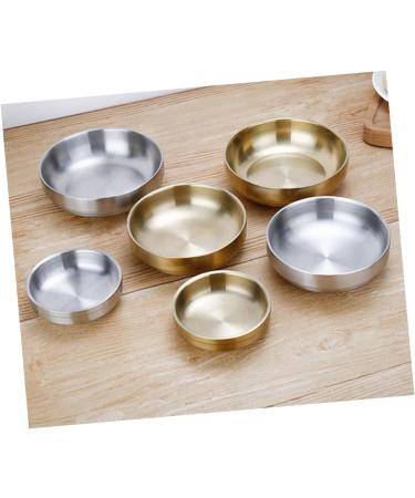Zerodeko 3pcs 304 Preppers Cookbook Accesorios De Cocina para Saucer Appetizer Plates Korean Food Soy Sauce Dish Pinch Seasoning Bowl Flavor Dish Household Seasoning Dish Pickles re-usable Size 1x3pcs As Shownx3pcs - Buy Online on GoSupps.com
